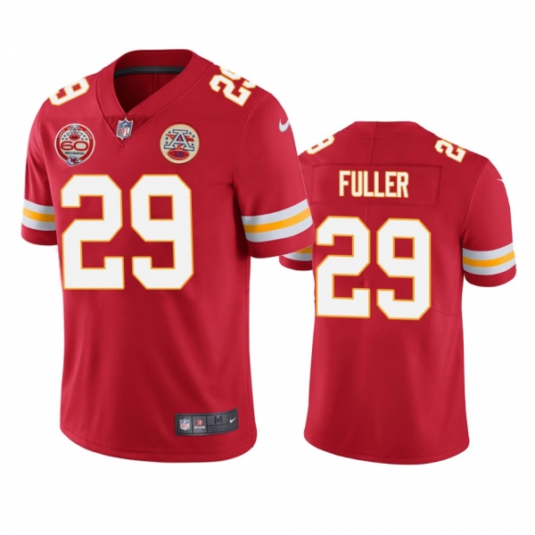 Kansas City Chiefs Kendall Fuller Red 60th Anniversary Vapor Limited Jersey