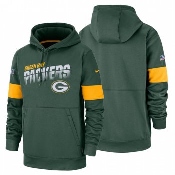 Green Bay Packers Green 100th Season Sideline Team Logo Pullover Hoodie