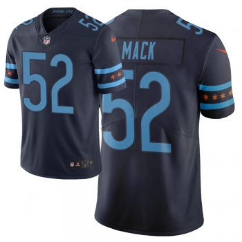 Chicago Bears #52 Khalil Mack Navy City Edition Jersey