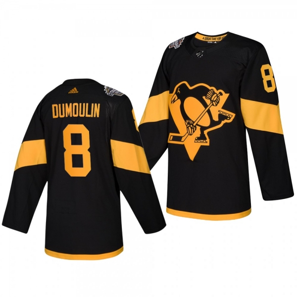 Penguins Men's Brian Dumoulin 2019 NHL Stadium Series Coors Light Authentic Black Jersey