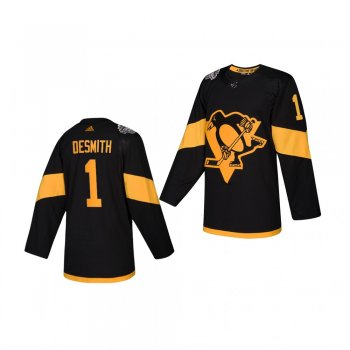 Youth Penguins Casey DeSmith 2019 NHL Stadium Series Authentic Player Black Jersey