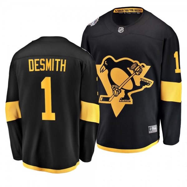 Penguins Men's Casey DeSmith 2019 NHL Stadium Series Coors Light Breakaway Black Jersey