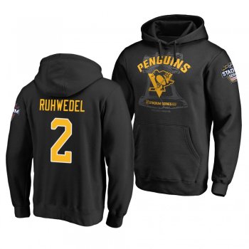 Chad Ruhwedel Penguins 2019 Coors Light NHL Stadium Series Pullover Hoodie Black