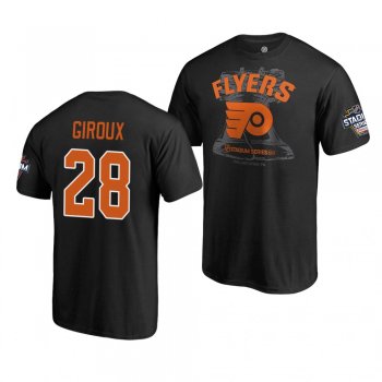 Flyers Claude Giroux 2019 NHL Stadium Series Coors Light Blue Line Black T-Shirt