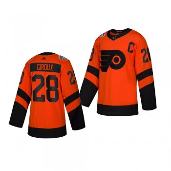 Youth Flyers Claude Giroux 2019 NHL Stadium Series Adidas Authentic orange Jersey