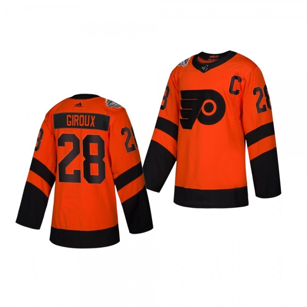 Youth Flyers Claude Giroux 2019 NHL Stadium Series Adidas Authentic orange Jersey