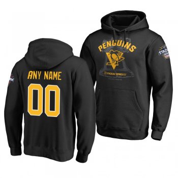 Custom Penguins 2019 Coors Light NHL Stadium Series Pullover Hoodie Black