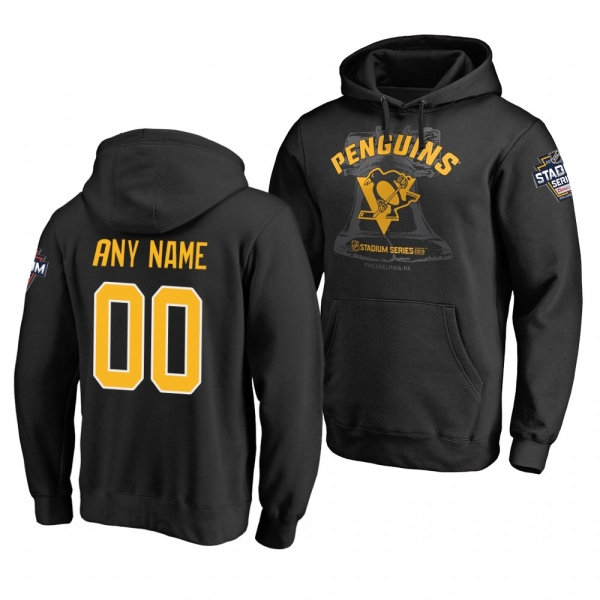 Custom Penguins 2019 Coors Light NHL Stadium Series Pullover Hoodie Black