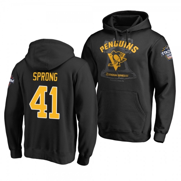 Daniel Sprong Penguins 2019 Coors Light NHL Stadium Series Pullover Hoodie Black