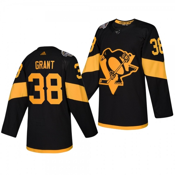 Penguins Men's Derek Grant 2019 NHL Stadium Series Coors Light Authentic Black Jersey