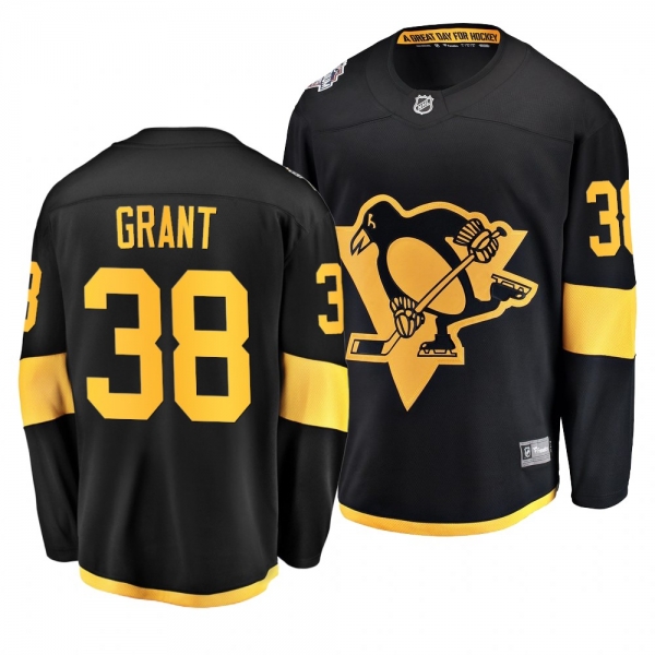 Penguins Men's Derek Grant 2019 NHL Stadium Series Coors Light Breakaway Black Jersey