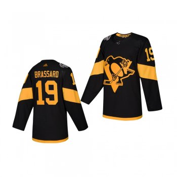 Youth Penguins Derick Brassard 2019 NHL Stadium Series Authentic Player Black Jersey