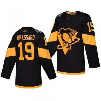 Penguins Men's Derick Brassard 2019 NHL Stadium Series Coors Light Authentic Black Jersey