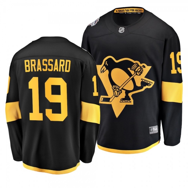 Penguins Men's Derick Brassard 2019 NHL Stadium Series Coors Light Breakaway Black Jersey