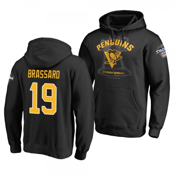 Derick Brassard Penguins 2019 Coors Light NHL Stadium Series Pullover Hoodie Black