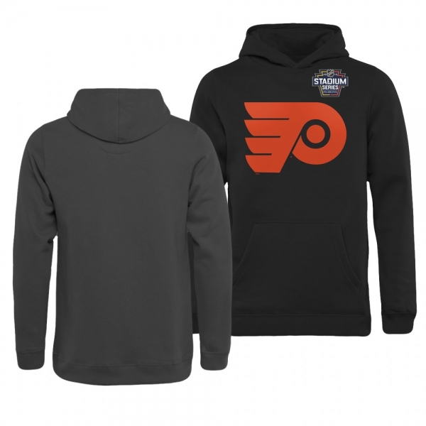 Youth Flyers 2019 NHL Stadium Series Primary Logo Pullover Black Youth Hoodie