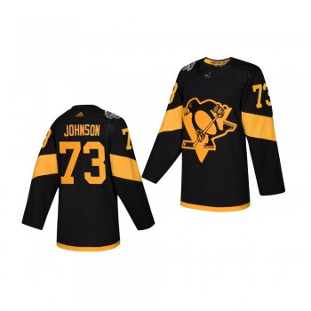 Youth Penguins Jack Johnson 2019 NHL Stadium Series Authentic Player Black Jersey