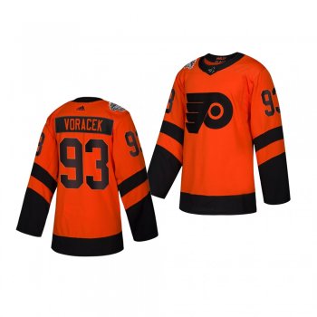 Youth Flyers Jakub Voracek 2019 NHL Stadium Series Adidas Authentic orange Jersey