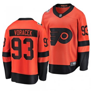 Flyers Men's Jakub Voracek 2019 NHL Stadium Series Coors Light Breakaway Orange Jersey