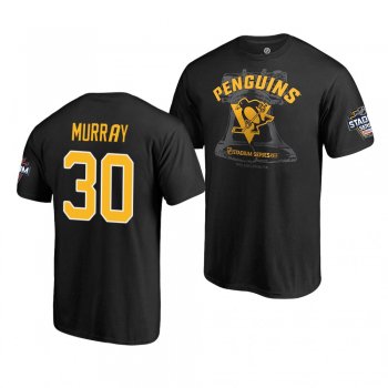 Penguins Matt Murray 2019 NHL Stadium Series Coors Light Blue Line Black T-Shirt