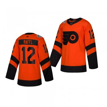 Youth Flyers Michael Raffl 2019 NHL Stadium Series Adidas Authentic orange Jersey