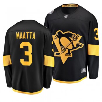 Penguins Men's Olli Maatta 2019 NHL Stadium Series Coors Light Breakaway Black Jersey