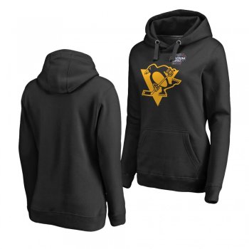 Women's Penguins 2019 Primary Logo NHL Stadium Series Pullover Hoodie Black