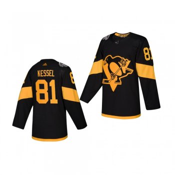 Youth Penguins Phil Kessel 2019 NHL Stadium Series Adidas Authentic Black Jersey