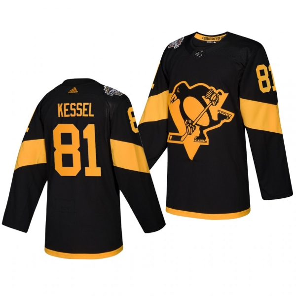 Penguins Men's Phil Kessel 2019 NHL Stadium Series Coors Light Authentic Black Jersey