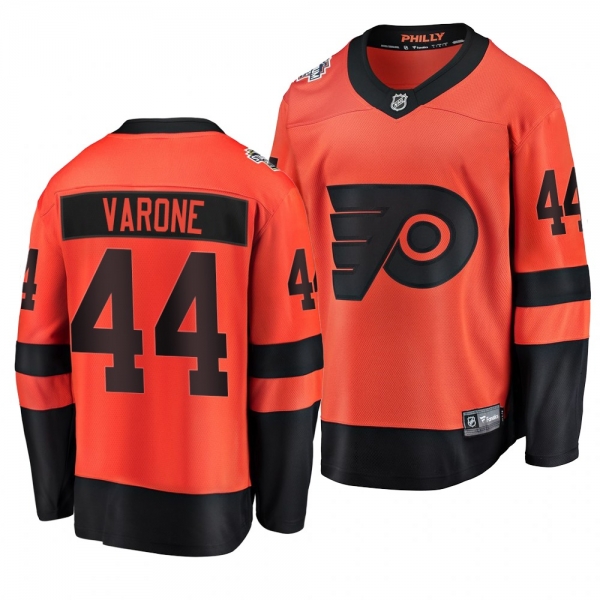 Flyers Men's Phil Varone 2019 NHL Stadium Series Coors Light Breakaway Orange Jersey