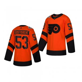 Youth Flyers Shayne Gostisbehere 2019 NHL Stadium Series Adidas Authentic orange Jersey