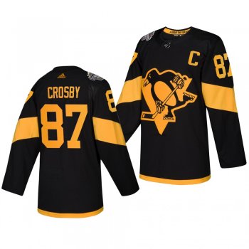 Penguins Men's Sidney Crosby 2019 NHL Stadium Series Coors Light Authentic Black Jersey