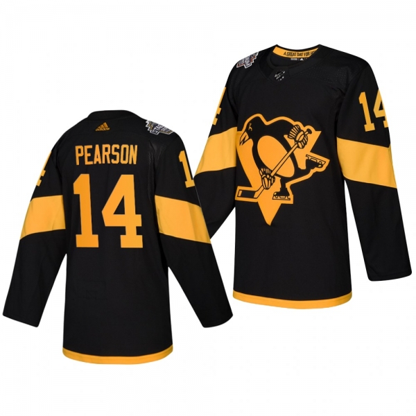 Penguins Men's Tanner Pearson 2019 NHL Stadium Series Coors Light Authentic Black Jersey