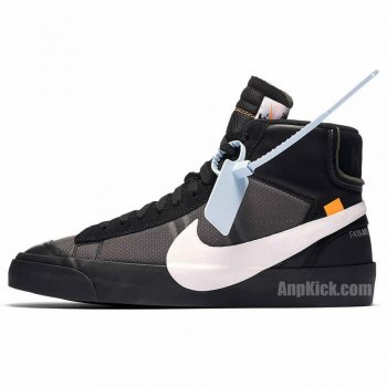 Nike Blazer Mid Off-White "Grim Reaper" Black White Aa3832-001