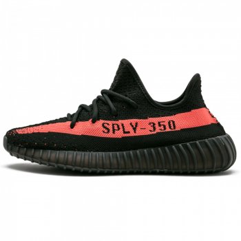 Adidas Originals Yeezy Boost 350 V2 "Black/Red Striped" By9612