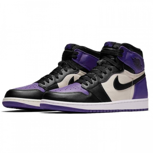 Air Jordan 1 Retro High Og "Court Purple Sail Black" For Sale Mens Wmns Gs Size 555088-501