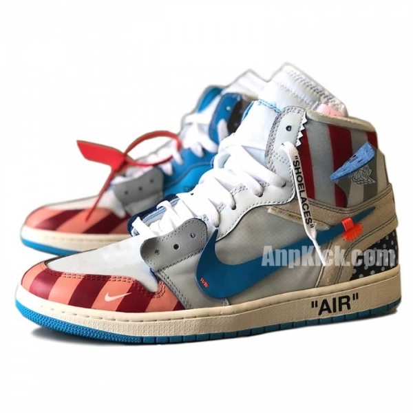 Parra X Off-White X Air Jordan 1 Customize Shoes Custom Made Jordans