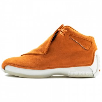 Air Jordan 18 Toro "Campfire Orange" Suede Aa2494-801 Release Date 2018