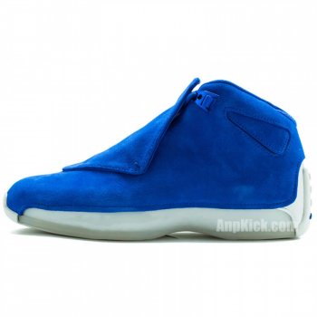 Air Jordan 18 Toro "Racer Blue" Suede Aa2494-401 Release Date 2018