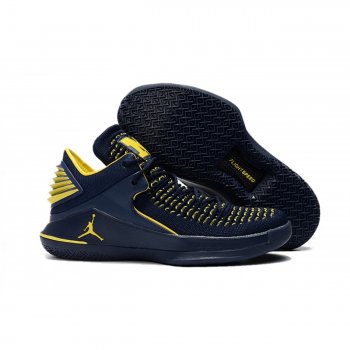 Air Jordan 32 Xxxii Low Deep Blue/Yellow