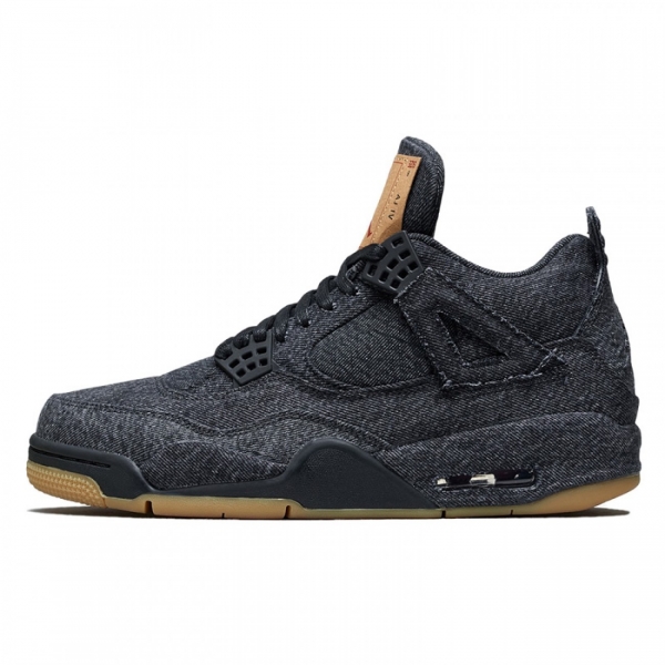 Levi's X Air Jordan 4 "Black Denim" Ao2571-001