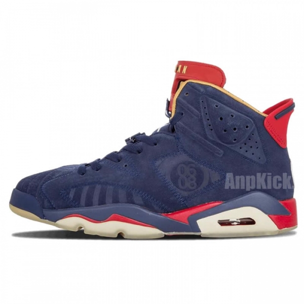 Air Jordan 6 Retro Db "Doernbecher" Navy Blue And Red 392789-401