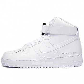 1017 Alyx 9Sm X Nike Air Force 1 All White High Shoes 315123-111