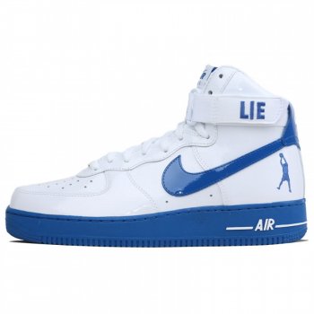 Nike Air Force 1 High "Sheed Rude Awakening" White/Bluejay Aq4229-100