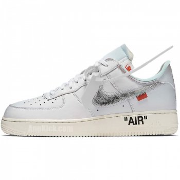 Off-White X Air Force 1 Low Silver "The Ten" Af100 Complexcon 07 Shoes Ao4297-100