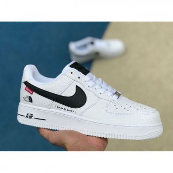 Supreme® X The North Face X Nike Air Force 1 Sup Af1 Low White/Black Ar3066-100