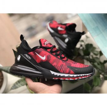 A Bathing Ape X Nike Air Max 270 Red Camo Japanese Camo Bape Mens & Wmns Size Ah6799-016