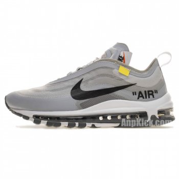 Off White Nike Shoes Nike Air Max 97 Grey Aj4585-002