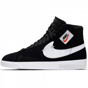 Nike Blazer Mid Rebel Womens Shoe Sneaker Black/White Bq4022-001