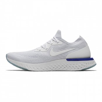 Nike Epic React Flyknit White Blue Aq0067-100